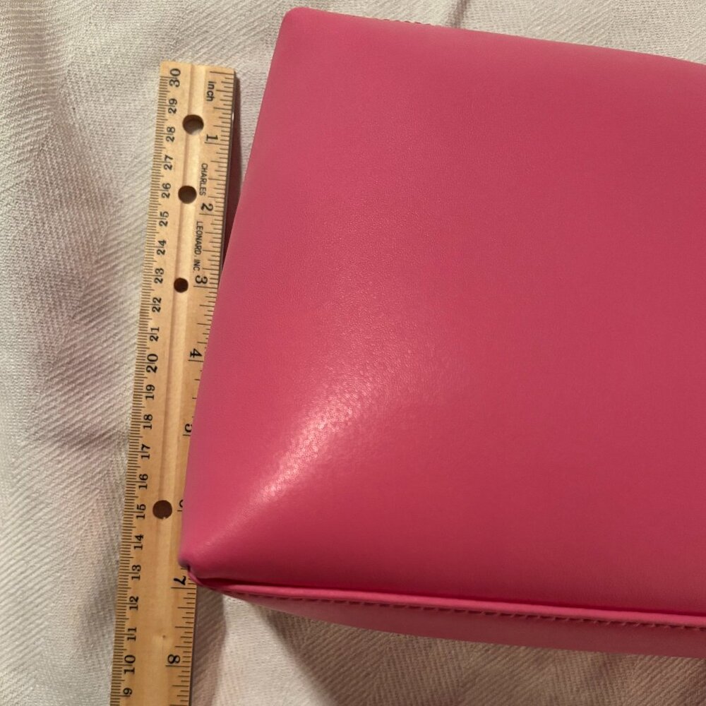 FINAL MARK DOWN!! Staud Pink Leather & PVC Medium Shirley Handbag - Picture 2 of 9